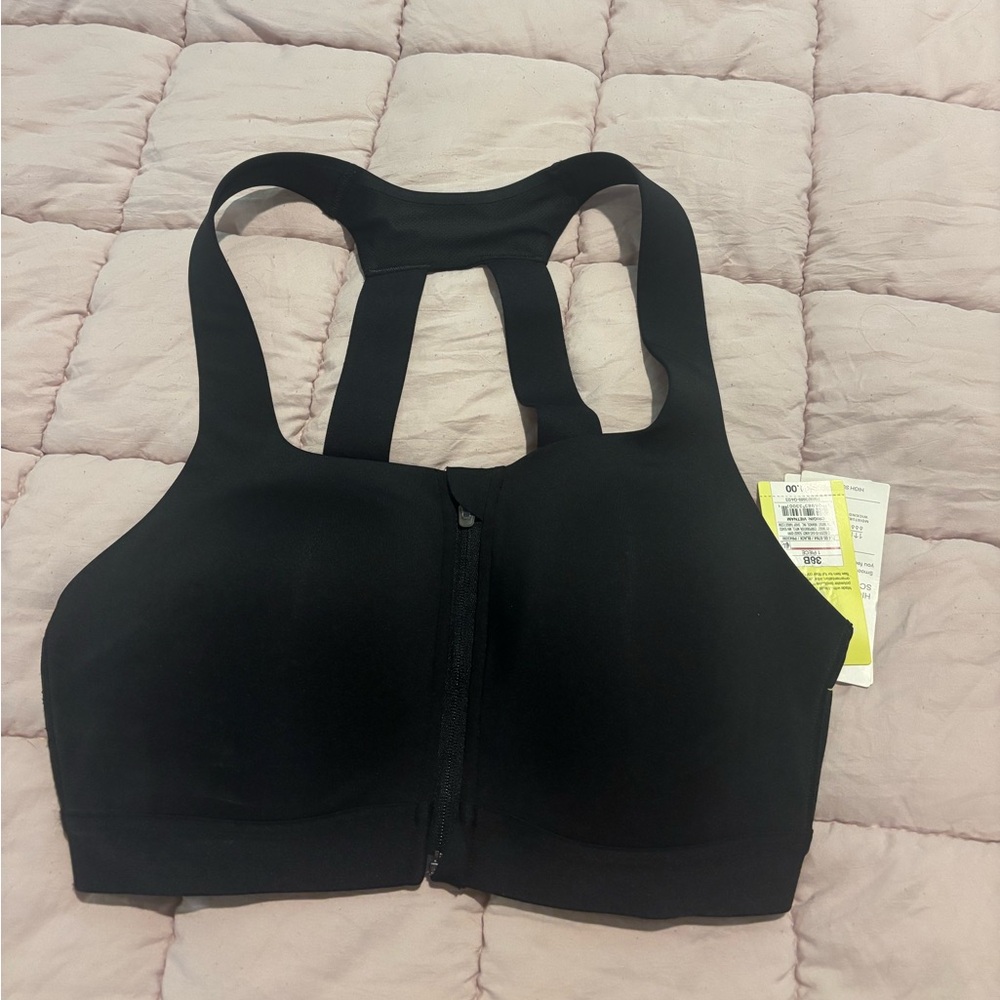 NWT All in Motion Black Sports Bra Size 38B
